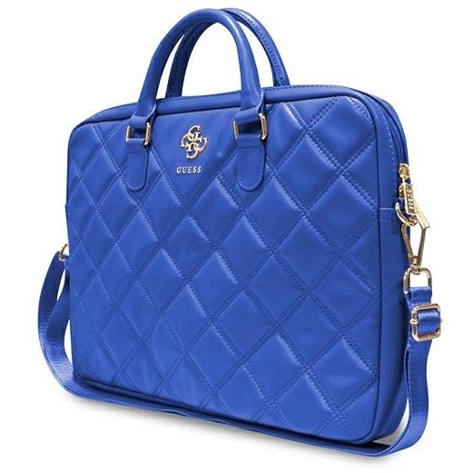 Geanta Guess 4G Quilted compatibila cu laptop 16 inch Blue - imagine 2
