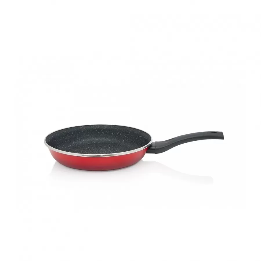 Tigaie Metalac 1.25L Granit Induction Emailată 22Cm Roșu