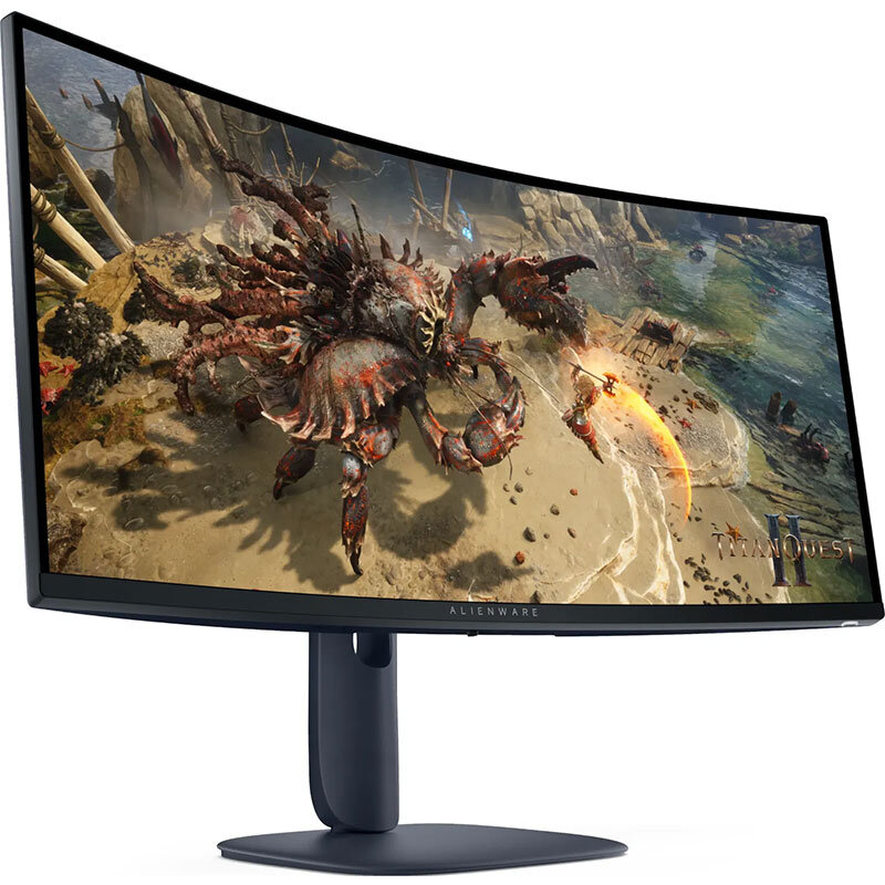Monitor LED Gaming Curbat Alienware AW3425DWM 34 inch UWQHD VA 1ms 180Hz Black — imaginea 2