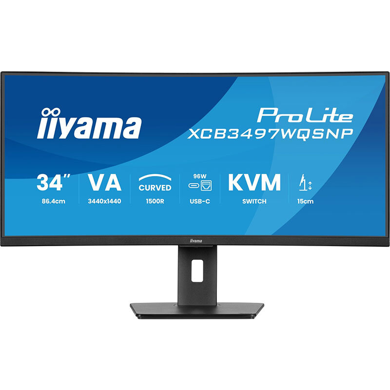 Monitor LED Curbat ProLite XCB3497WQSNP-B1 34 inch UWQHD VA 0.4ms 120Hz Black