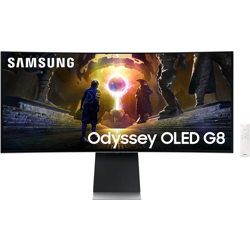 Monitor OLED Gaming Curbat Odyssey G8 G85SD S34DG850SU 34 inch UWQHD 0.03ms 175Hz White