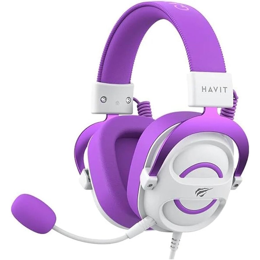 Casti H2002E Gaming Alb-Mov
