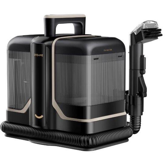 Aspirator Cu Spalare N10 Putere De Aspirare 12000Pa Curatare Cu Apa Calda Pana La 60 Grade Design Compact Negru