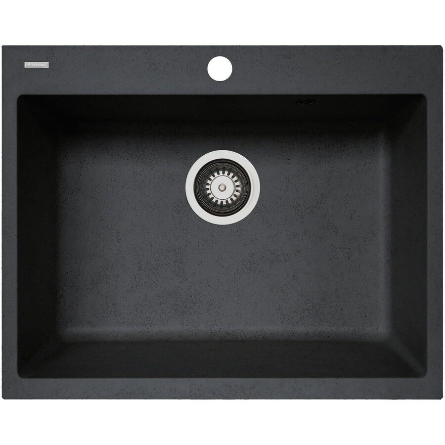 Chiuveta Soft Compozit Square Durothek 60x50Cm 1B Negru