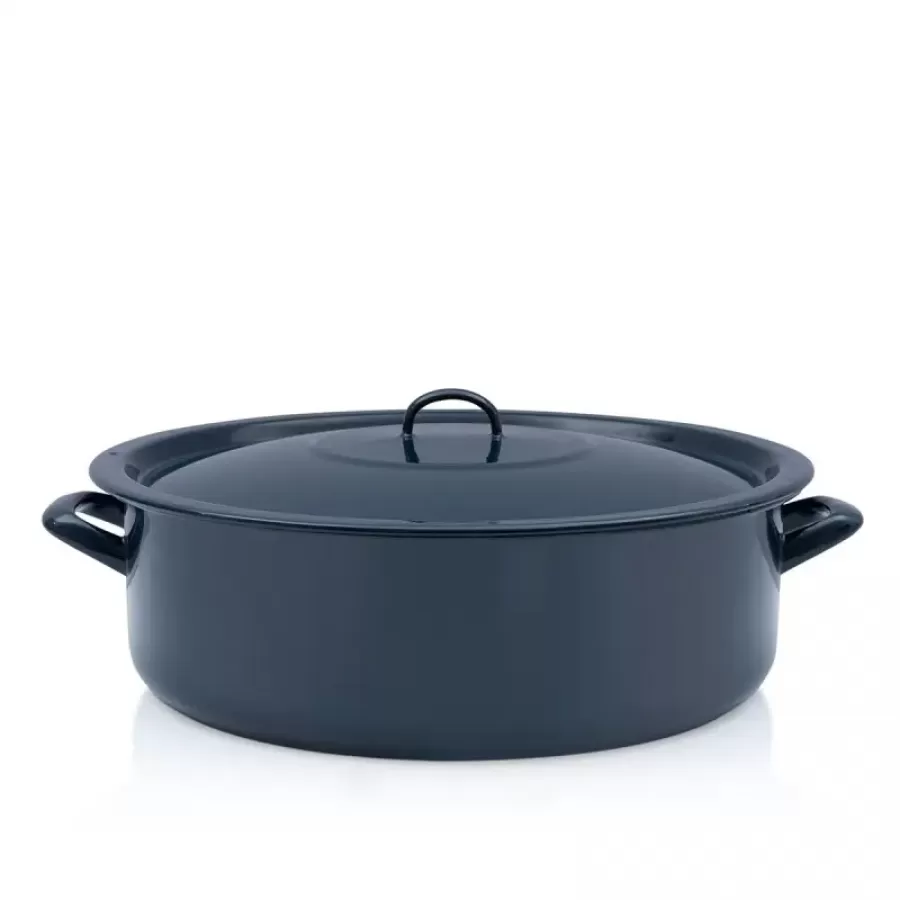 Cratiță Cu Capac Metalac Teget Finska Capacitate 20L Diametru 40CM Albastru