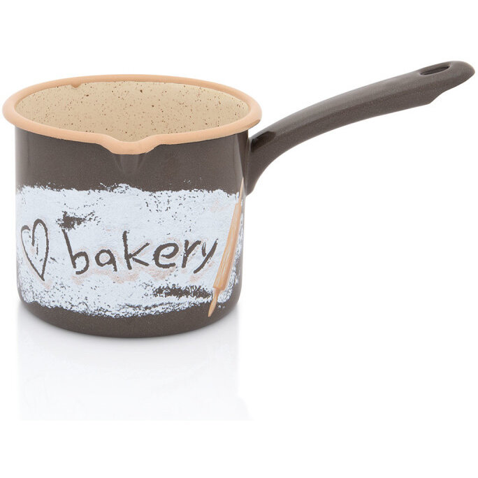 Cana cu maner lung 1.2l Bakery Metalac email/12cm/1.2l - imagine 2