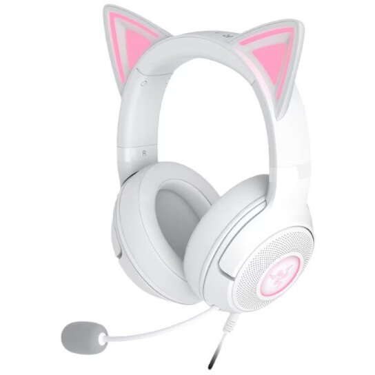 Casti Kraken Kitty V2 Alb