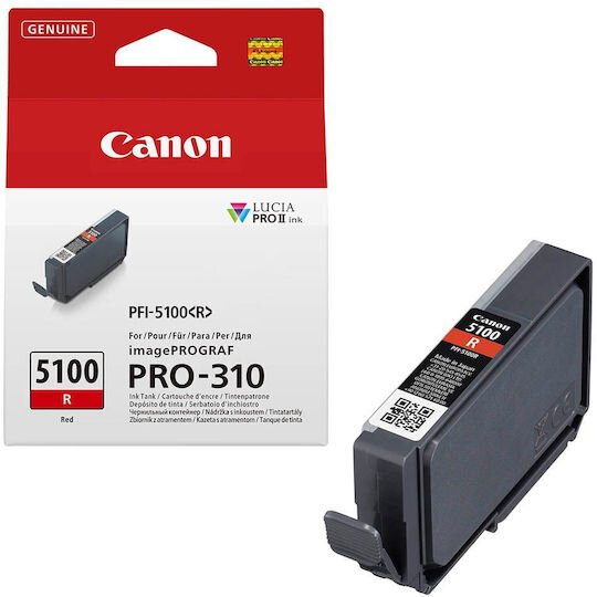 Cartuș Inkjet Canon PFI-5100 R Eur Red