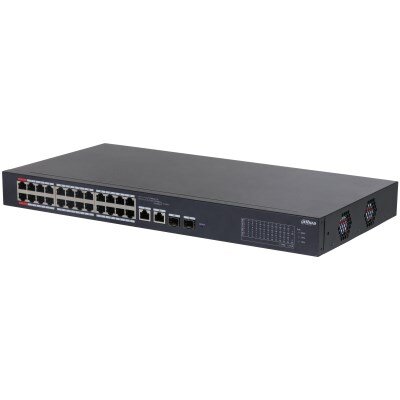 Switch Technology DH-CS4226-24ET-240 Managed L2 Gigabit Ethernet (10/100/1000) Power over Ethernet (PoE) Negru