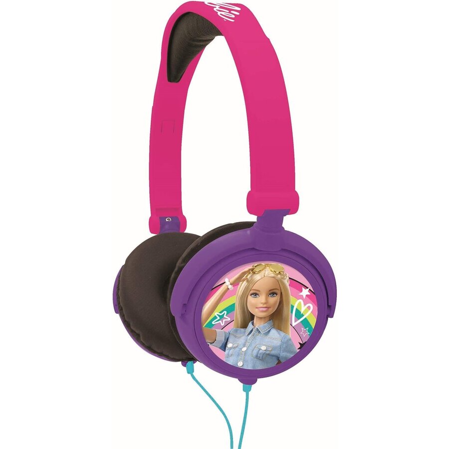 Casti Pliabile Cu Fir Barbie Copii Mov/Roz