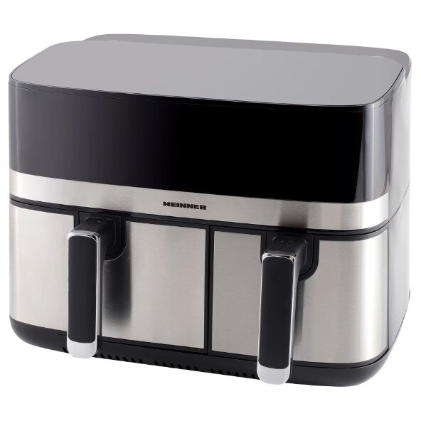 Friteuza Dubla HAF-H9DB17BKS Aer Cald 1700W 8.6L Gri/Argintiu