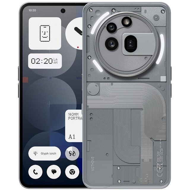 Smartphone (3a) 17.2cm 6.77inch Dual SIM Android 15 5G 12GB 256GB Grey