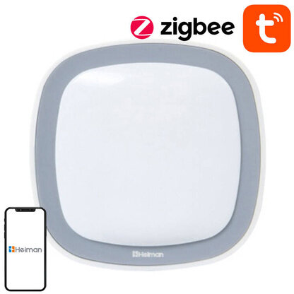 Senzor de Miscare Inteligent Zigbee HS1MS-E Tuya Unghi 90grade Raza Detectie 10m Alb
