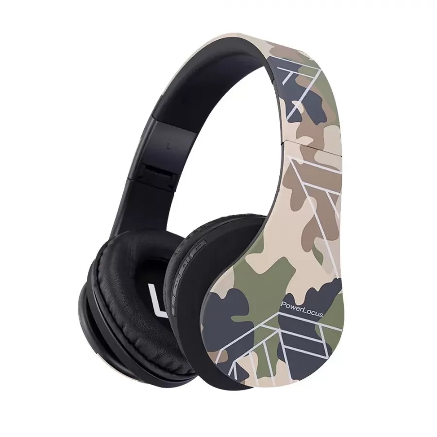 Căști PowerLocus Copii Wireless P2 Camuflaj