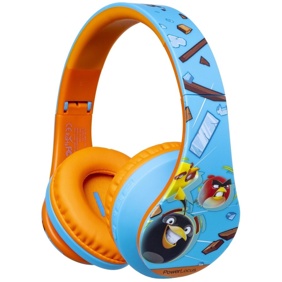 Căști PowerLocus Copii Wireless P2 Angry Birds Portocaliu