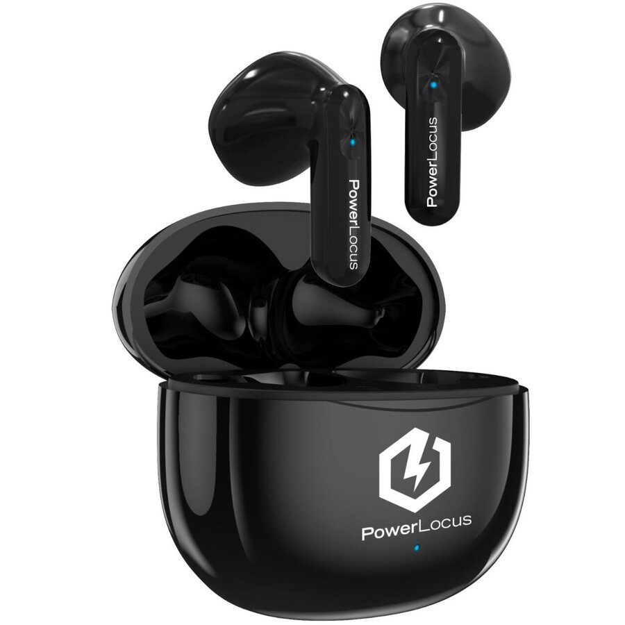 Căști PowerLocus True Wireless Bluetooth Vibe Negru — imaginea 2