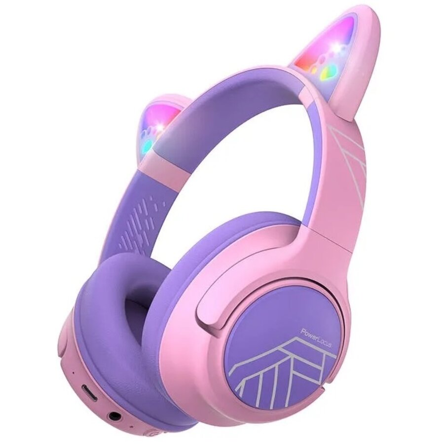 Casti Pentru Copii Wireless Bobo Cat Ears Violet/Roz