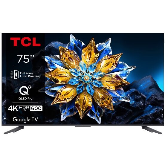 Televizor 75C655 PRO QLED 4K 75''(189Cm) Clasa F Negru