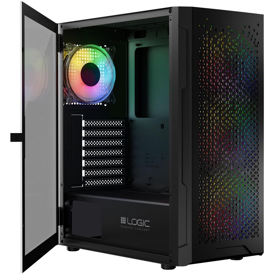 Carcasa Aramis ARGB Midi Negru