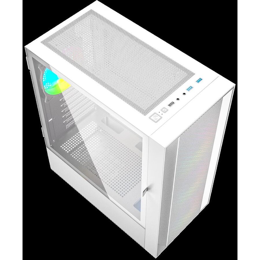 Carcasa Fornax 4000W ARGB ATX Midi Tower Alb