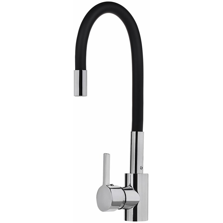 Baterie Bucatarie 090919638 Pivotant 41cm Crom Negru