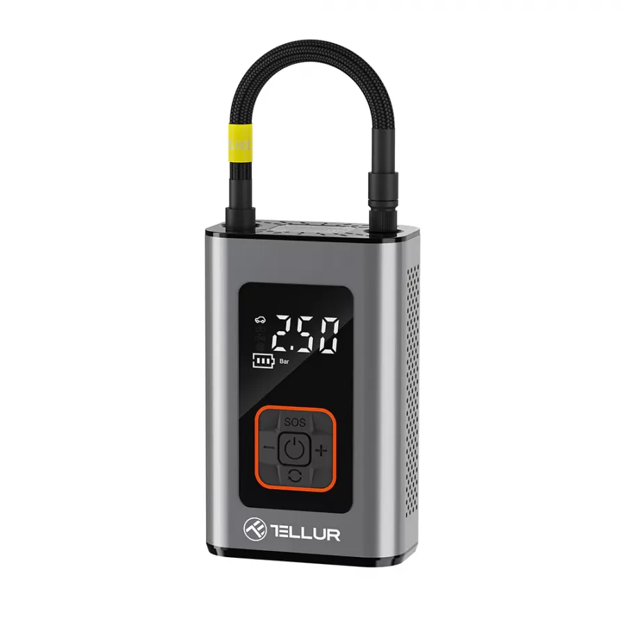 Compresor Auto Portabil Tellur TLL158571 150PSI 16L/Min Display