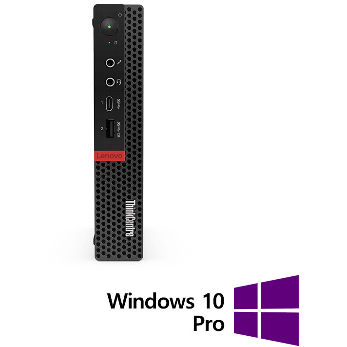 Calculator Refurbished  ThinkCentre M920q Mini PC, Intel Core i5-9400T 1.80 - 3.40GHz, 16GB DDR4, 256GB SSD + Windows 10 Pro
