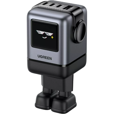 Incarcator Retea Uno 100W GaN Fast Charger 1x USB-A 3x USB-C   Gri