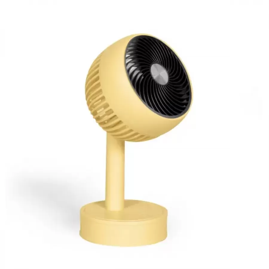 Mini Ventilator de Birou Livoo TEA310J Reîncărcabil 3 Viteze Diametru 7.5cm Acumulator 500mAh Autonomie 2h Galben — imaginea 5