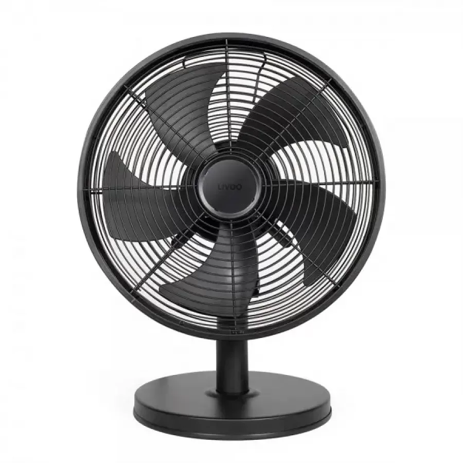 Ventilator de Birou Livoo DOM488 35W Diametru 33.5cm 3 Viteze Oscilatie Orizontală și Inclinare Negru