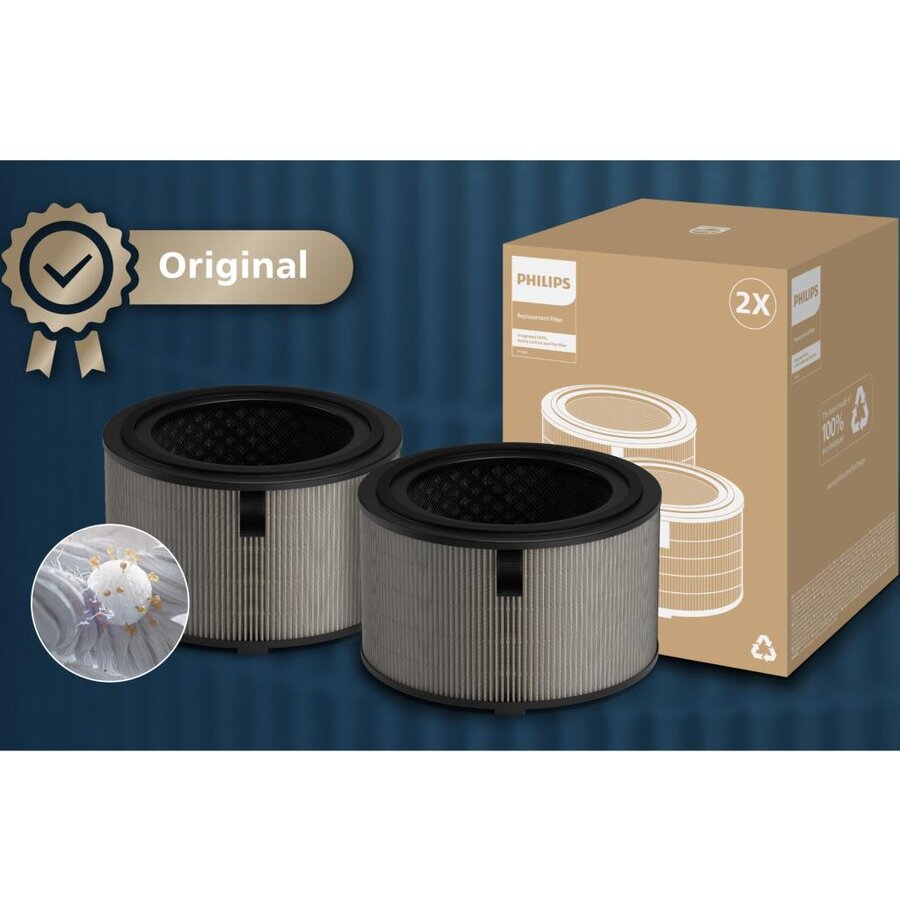 Filtru NanoProtect HEPA FY3200/30 pentru Purificatoarele de Aer AC322x Gri