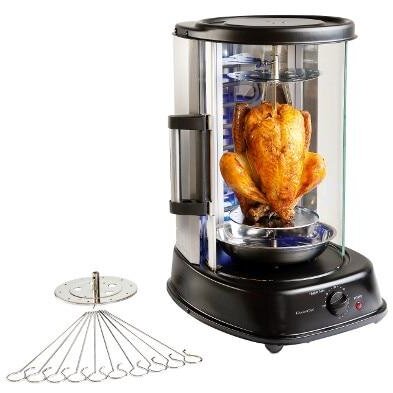 Rotisor Vertical DOM323 Frigarui Incluse 1500W 28 x 34 x 44cm Negru