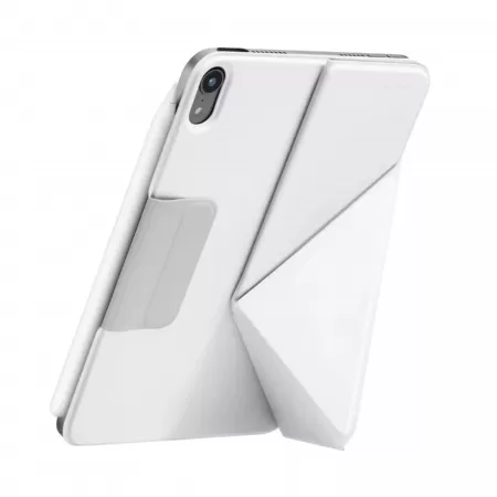 Husa PITAKA MagEZ Folio 2 iPad Mini 6/ Mini A17 Pro Alb ITGalaxy.ro