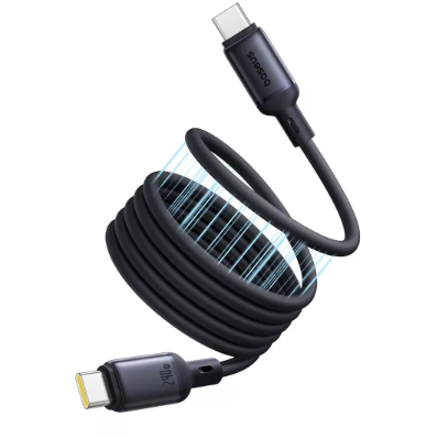 Cablu Date PicoGo Magnetic USB-C la USB-C  240W  1m  Negru