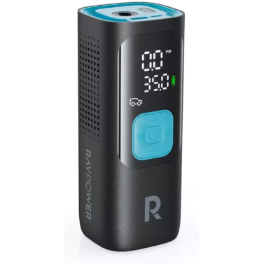 Compresor Portabil RP-PB1233  Ecran LCD  functie de baterie externa 7500mAh  Negru