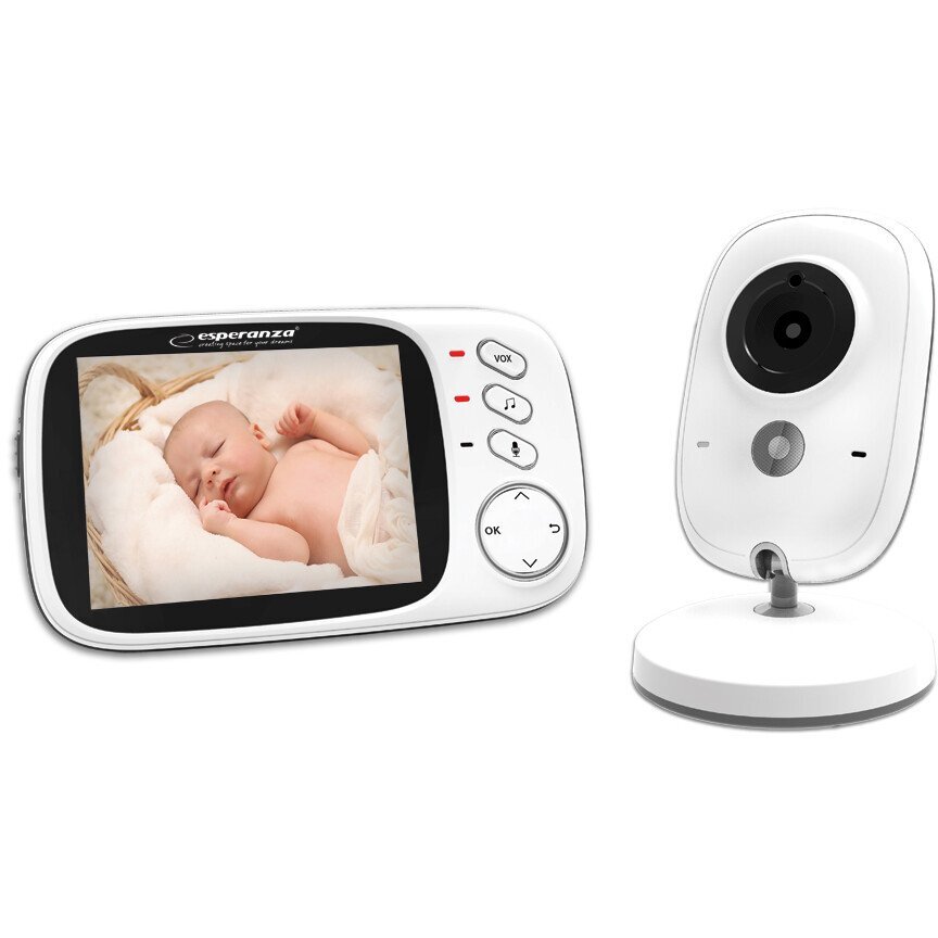 Monitor Bebelusi Jacob EHM002 cu Camera Wireless Nght Vision Raza 50M Alb