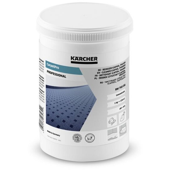 Detergent Solubil RM760 pentru Aspiratoarele cu Spray-Extractie cu Performante Excelente de Curatare 800g