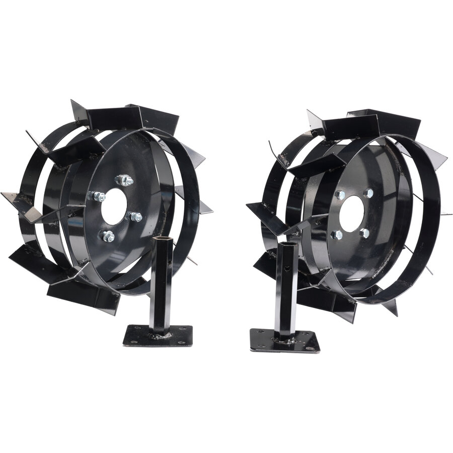 Set 2 roti metalice 400x8 cu manicot 23mm