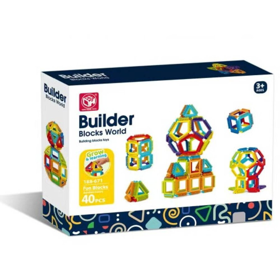 Joc de Constructie Steam Forme Magice 40 Piese 3Ani+