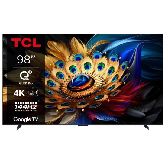 Televizor QLED Smart 98C655 4K 98Inch 248Cm 100Hz Clasa G Ultra HD Negru