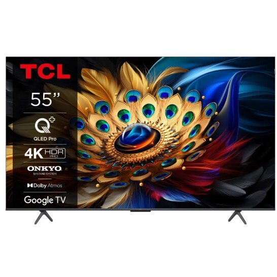 Televizor 55C655 QLED 4K 55Inch 139Cm Smart Clasa F Ultra HD Negru