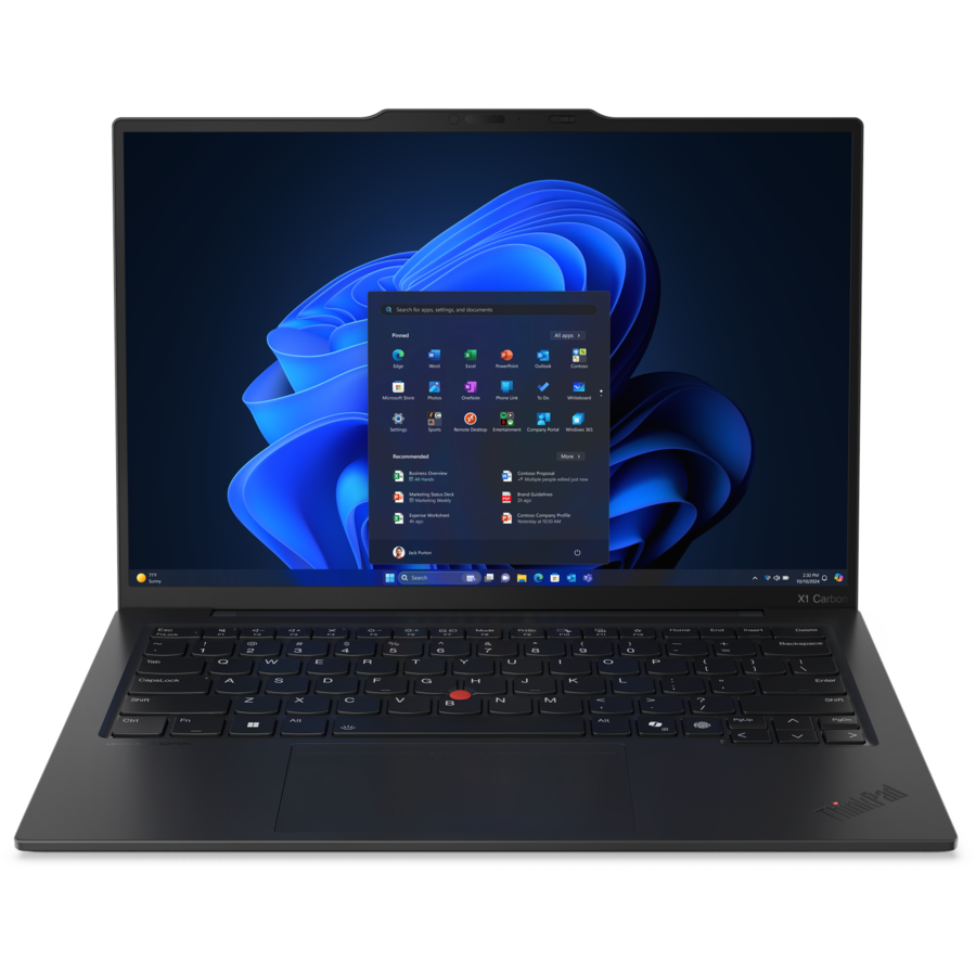 Laptop 14'' ThinkPad X1 Carbon Gen 13, WUXGA IPS Touch, Procesor Intel Core Ultra 7 258V (12M Cache, up to 4.80 GHz), 32GB LPDDR5X, 2TB SSD, Intel Arc 140V, 5G, Win 11 Pro, Black, Paint - imagine 2