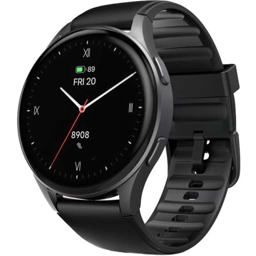 Smartwatch 8900 GPS AMOLED 43mm / 1.43inch Alexa Curea Silicon Negru