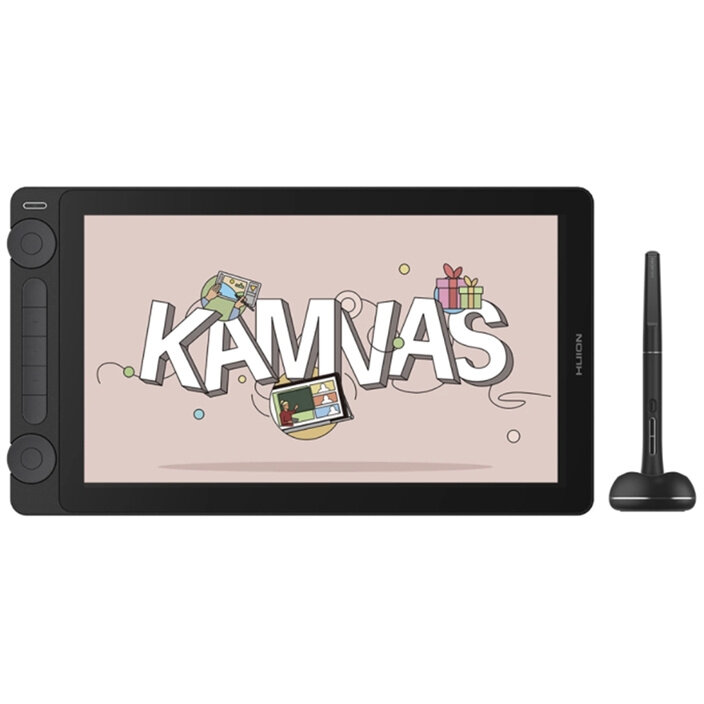 Tableta Grafica Kamvas 13 Ecran Mat 13.3Inch  Rezolutie Full HD Stylus cu Tehnologie PenTech 4.0 Negru