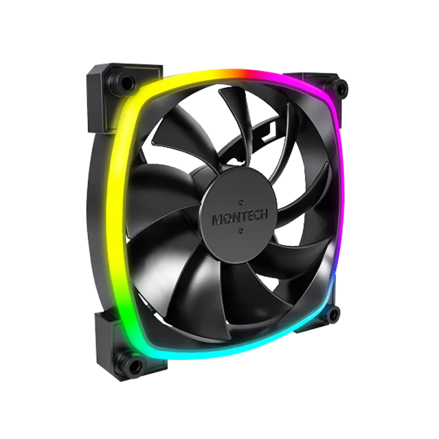 Pachet 3 Ventilatoare Montech AX120 PWM ARGB 120MM Negru — imaginea 5