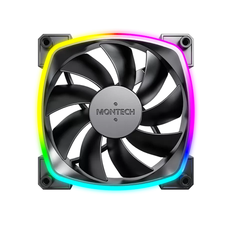 Pachet 3 Ventilatoare Montech AX120 PWM ARGB 120MM Negru — imaginea 4