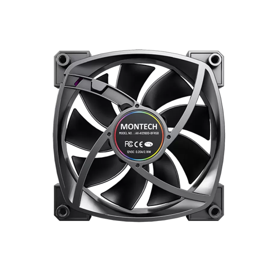 Pachet 3 Ventilatoare Montech AX120 PWM ARGB 120MM Negru — imaginea 6