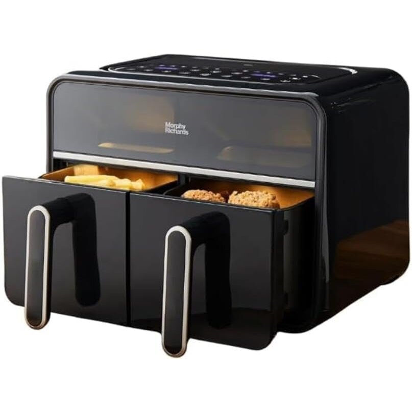 Friteuza cu Aer Cald Dual Zone 7.2L Panou Control Tactil 1500W Negru