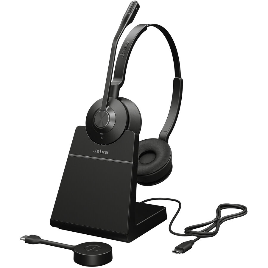 Casti Engage 55 SE - USB-C UC Stereo, headset (black, stereo, USB-C, UC, with charging station) - imagine 2