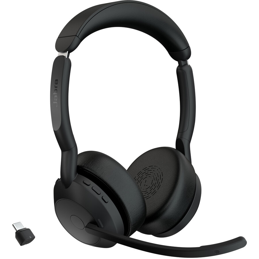 Casti Evolve2 55 (black, stereo, UC, USB-C, Link380c) - imagine 2